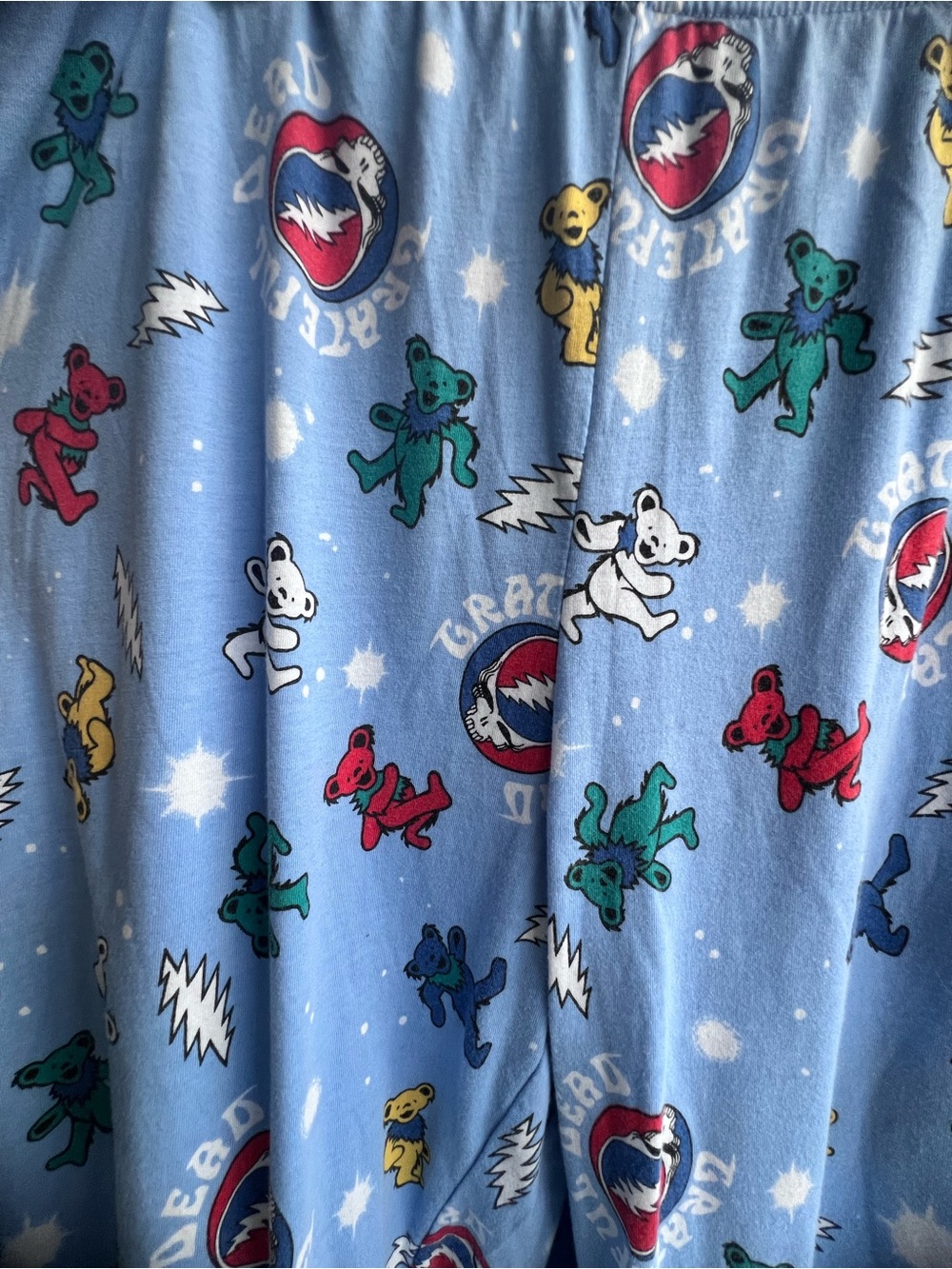 Grateful Dead Dancing Bears & Stealies Pajama Set - Picture 5 of 6